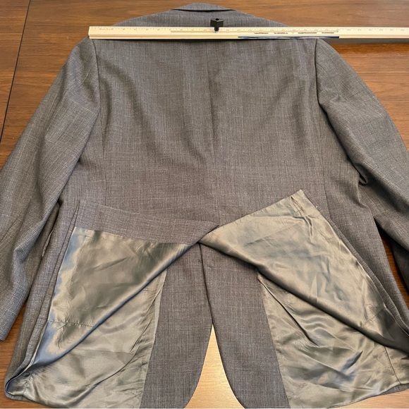 Brooks Brothers 346 Stretch Men Wool Blend Gray Glen Check 45R Blazer Sport Coat - Picture 9 of 10